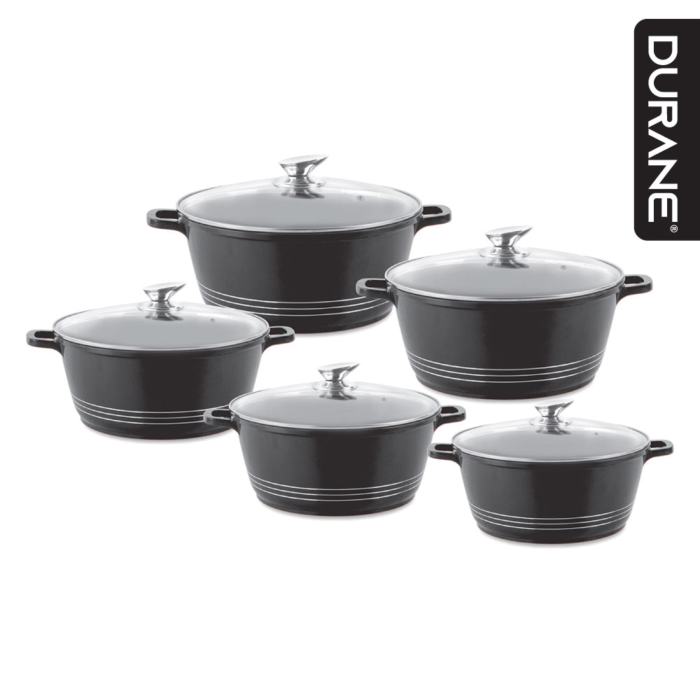 Durane Die-Cast Stockpot Set 5pc