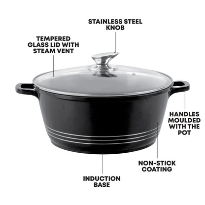 Durane Die-Cast Stockpot Set 5pc