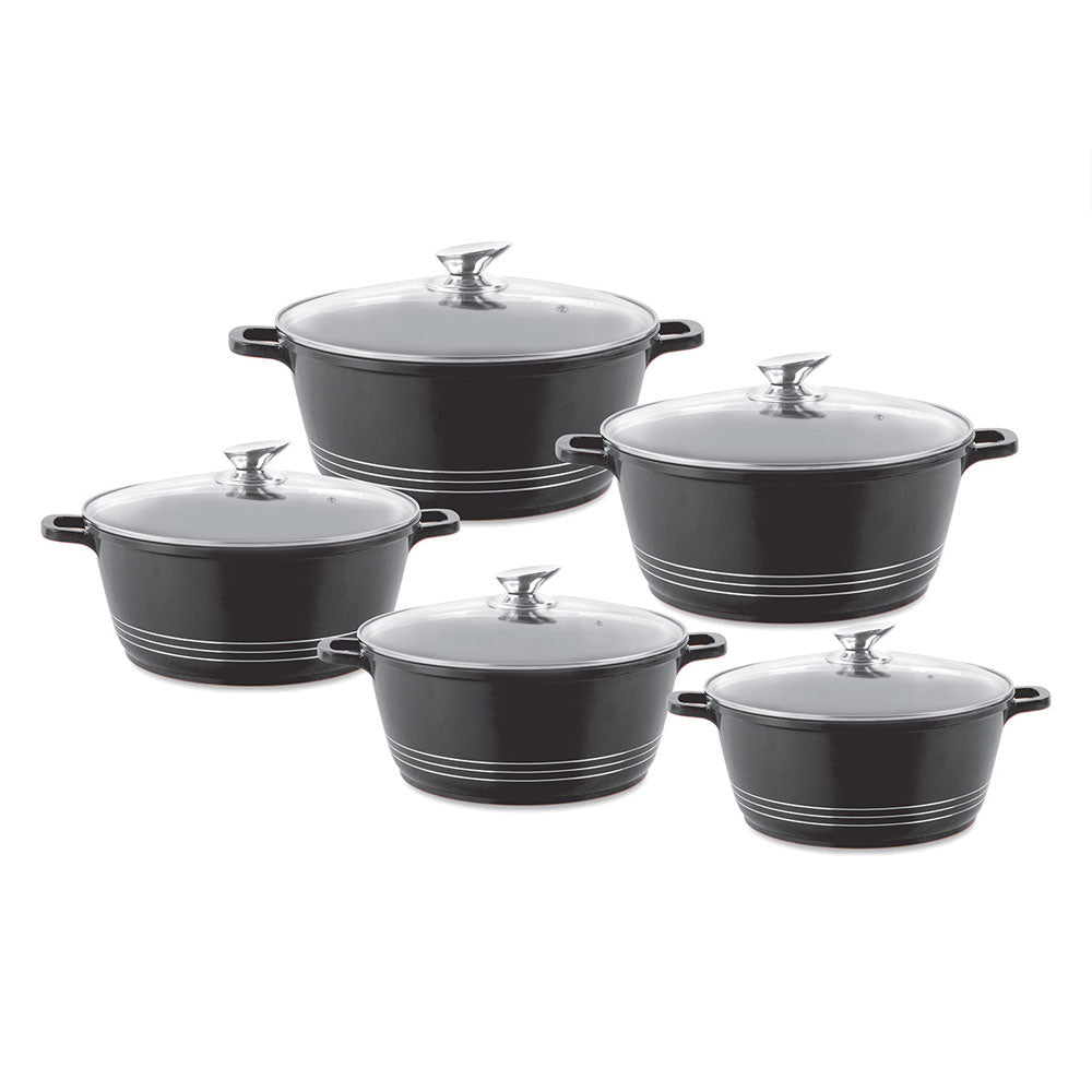 Durane Die-Cast Stockpot Set 5pc