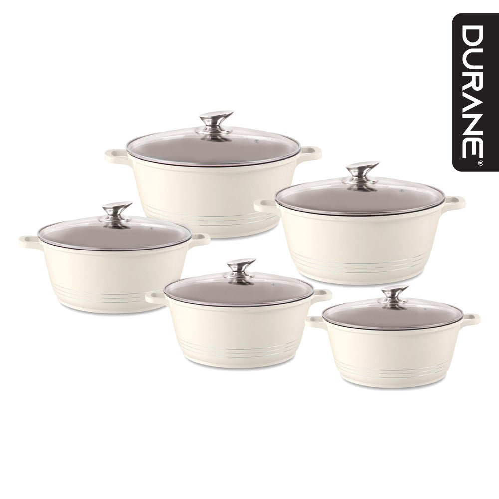 Durane Die-Cast Stockpot Set 5pc