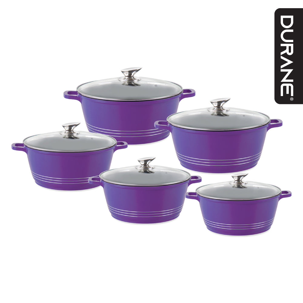 Durane Die-Cast Stockpot Set 5pc