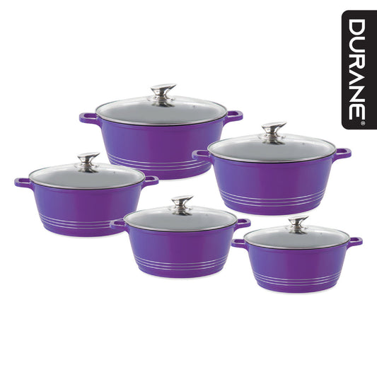 Durane Die-Cast Stockpot Set 5pc