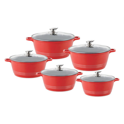 Durane Die-Cast Stockpot Set 5pc