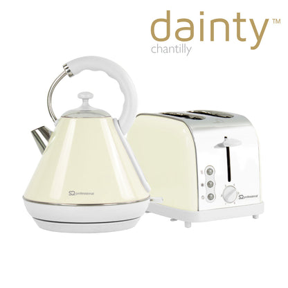 SQ Professional Dainty Breakfast Kettle and Toaster Set 2pc