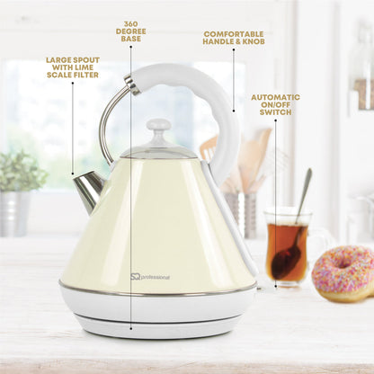 SQ Professional Dainty Breakfast Kettle and Toaster Set 2pc