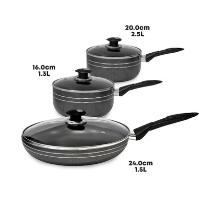 SQ Professional Una Non Stick Essential Kit 3pc