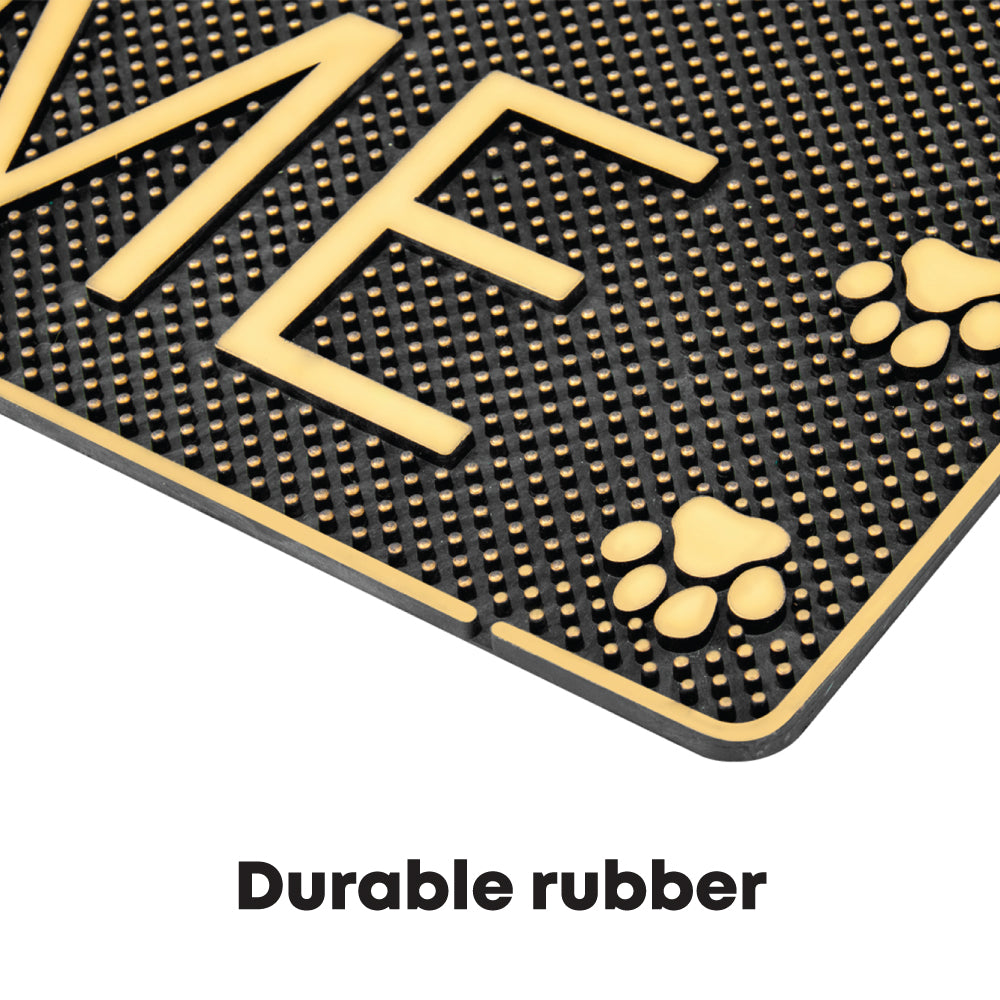 SQ Professional Rubber Doormat Rectangular Welcome Dogs