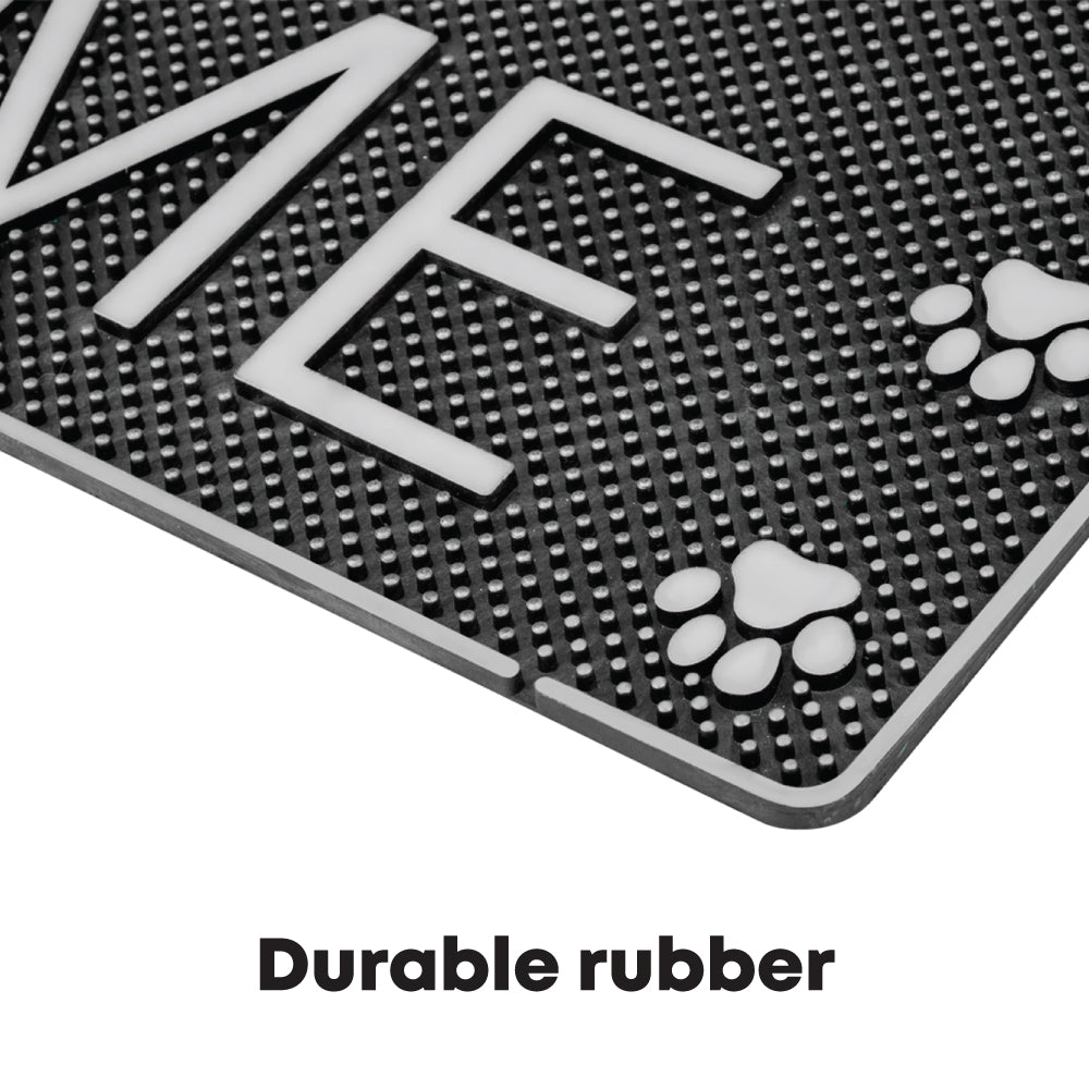 SQ Professional Rubber Doormat Rectangular Welcome Dogs