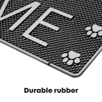 SQ Professional Rubber Doormat Rectangular Welcome Dogs