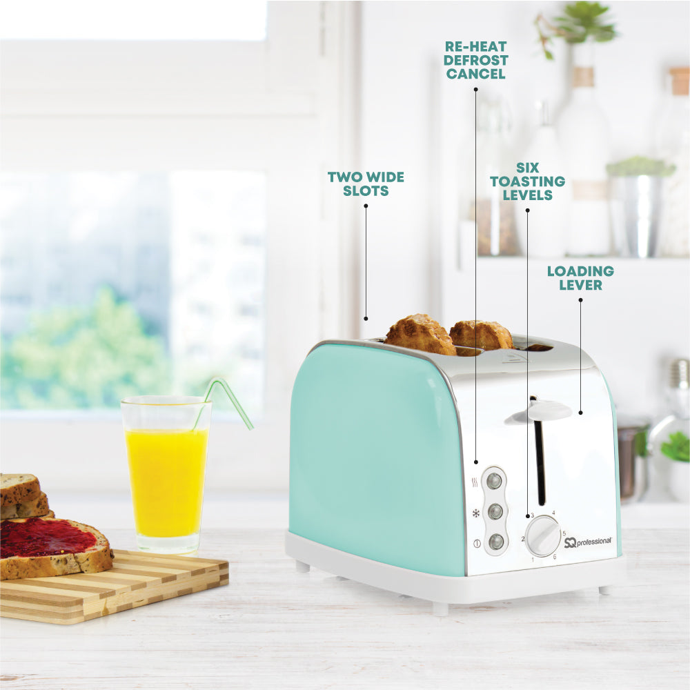 SQ Professional Dainty Breakfast Kettle and Toaster Set 2pc