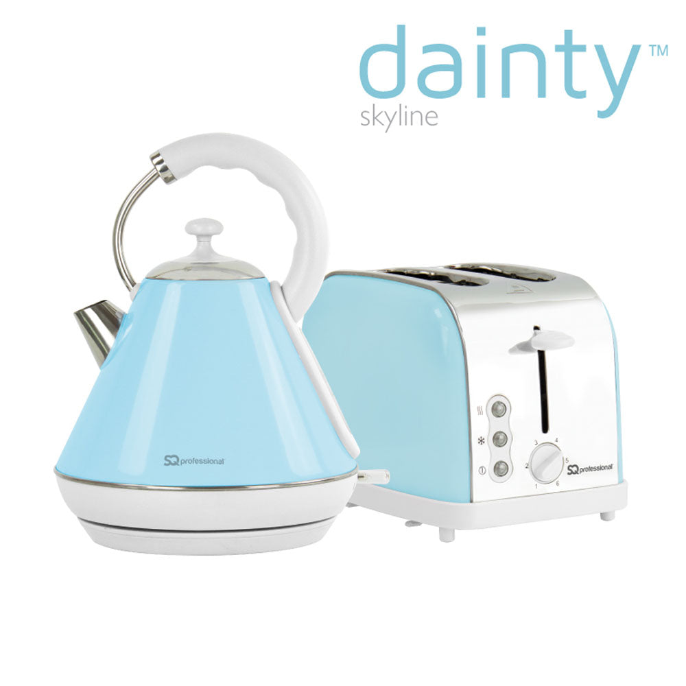 SQ Professional Dainty Breakfast Kettle and Toaster Set 2pc