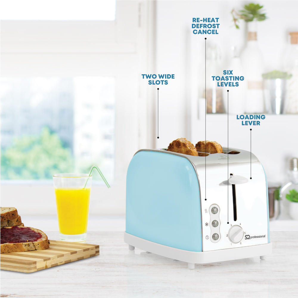 SQ Professional Dainty Breakfast Kettle and Toaster Set 2pc