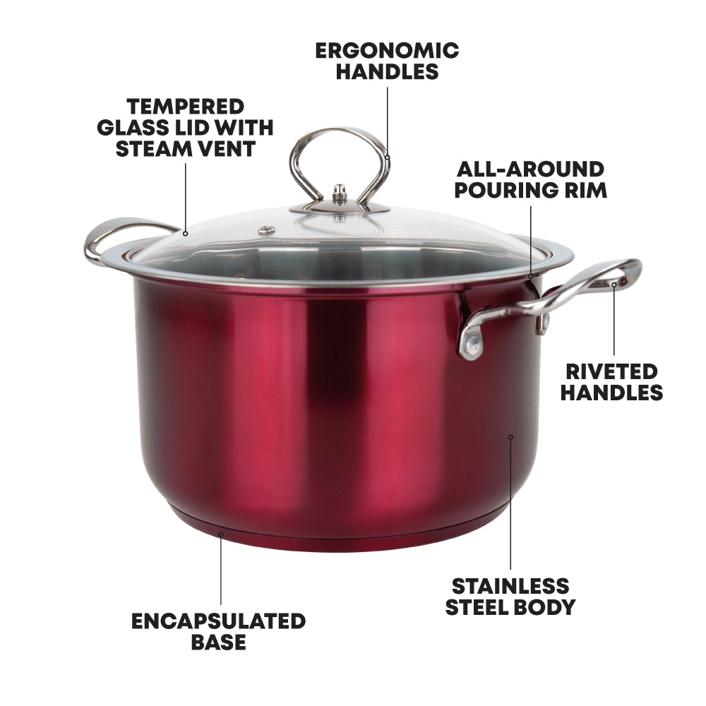 SQ Professional Gems Stainless Steel Stockpot Set 3pc