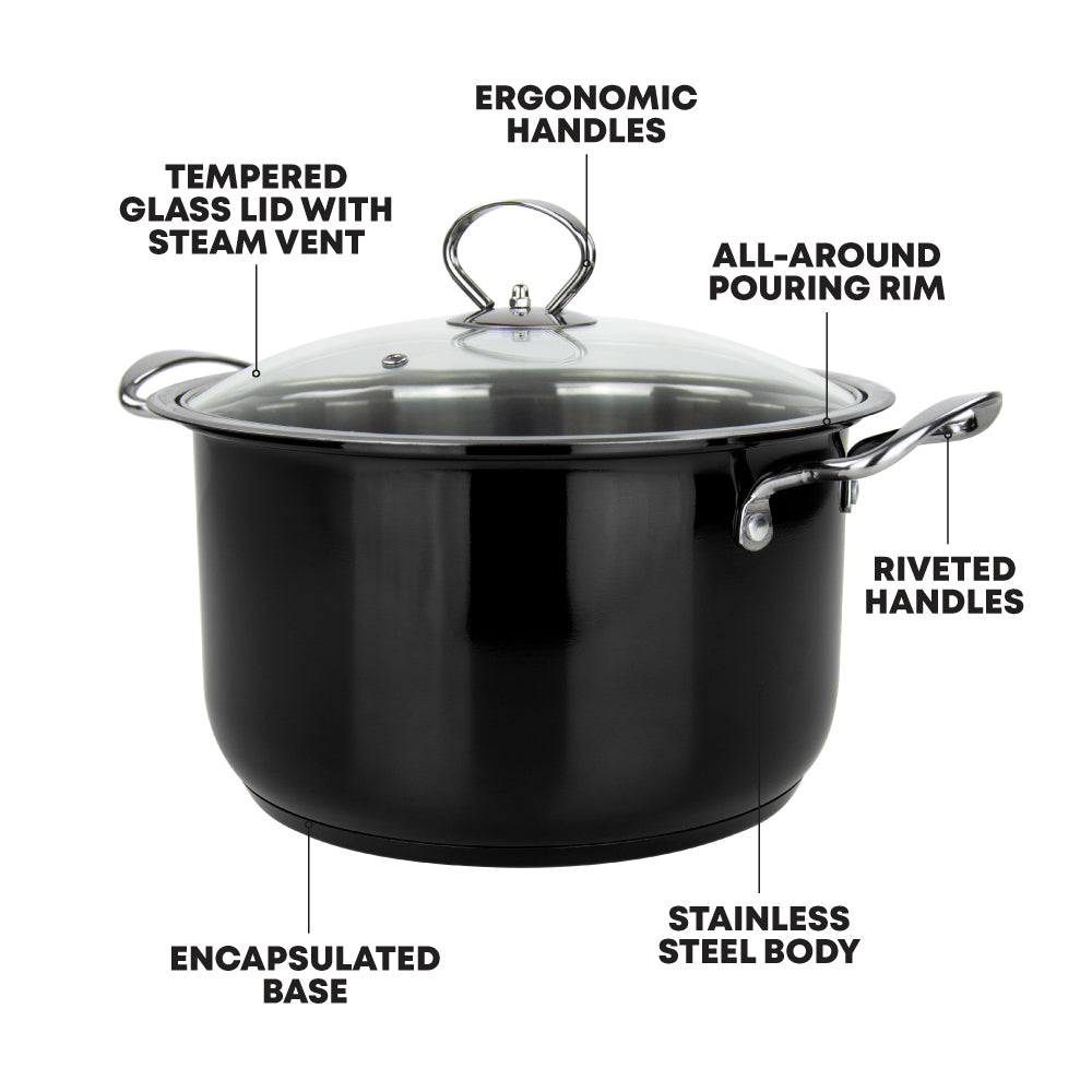 SQ Professional Gems Stainless Steel Stockpot Set 3pc