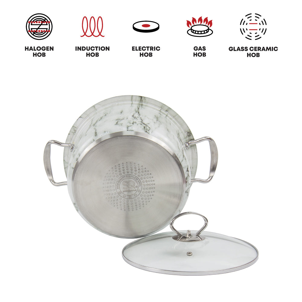 SQ Professional Gems Stainless Steel Stockpot Set 3pc