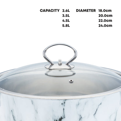 SQ Professional Gems Stainless Steel Stockpot Set 3pc