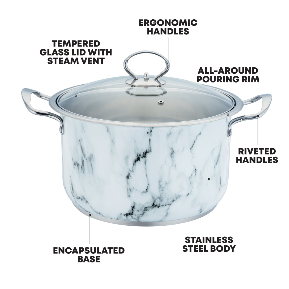 SQ Professional Gems Stainless Steel Stockpot Set 3pc