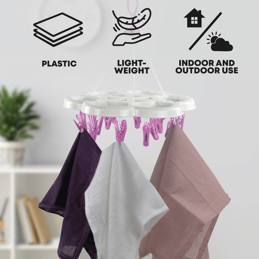 Durane Laundry Peg Hanger Flower