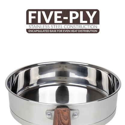 SQ Professional Lustro Stainless Steel Touch Cookware 6pc Set