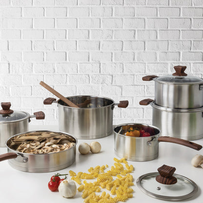 SQ Professional Lustro Stainless Steel Touch Cookware 6pc Set