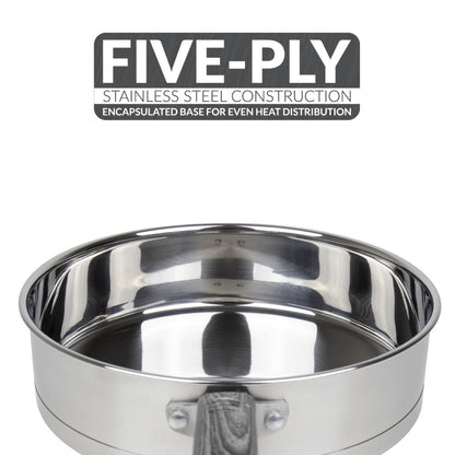 SQ Professional Lustro Stainless Steel Touch Cookware 6pc Set