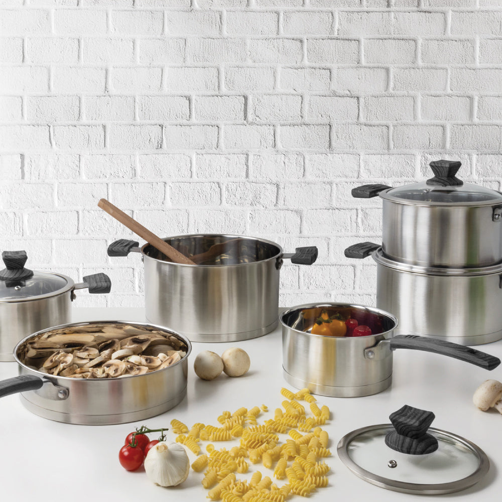 SQ Professional Lustro Stainless Steel Touch Cookware 6pc Set